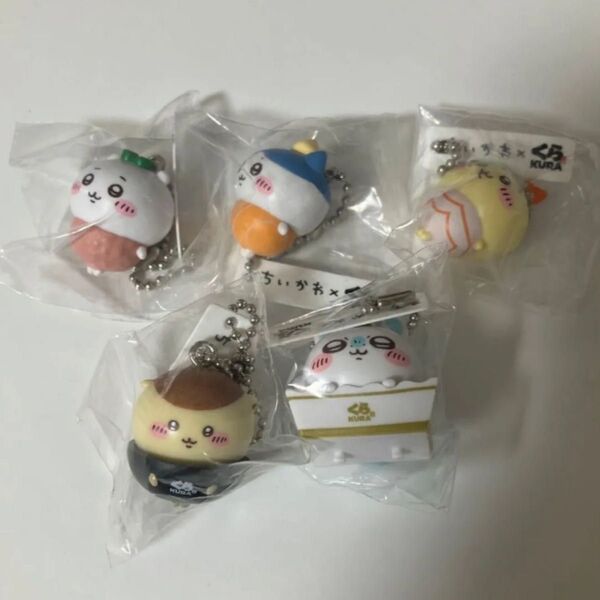 ちいかわ くら寿司 フィギュア ちいかわ ハチワレ うさぎ モモンガ くりまんじゅう