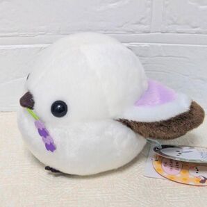 ふくふく シマエナガ カラフル フラワー ST シマちゃんラベンダー 11cm