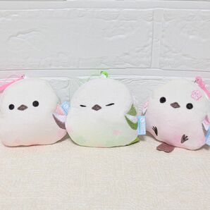 ふくふく シマエナガ ほんわりポーチ桜 3個セット
