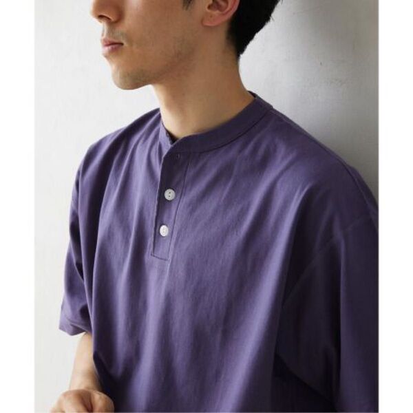【新品】JOURNAL STANDARD relume Healthknit 別注 ヘンリーネックTシャツ ネイビー Lサイズ