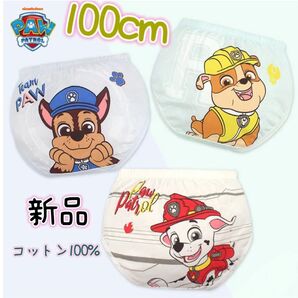 新品男の子ブリーフパンツ下着肌着保育園幼稚園3点セットパウパトロール100cm
