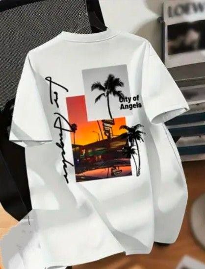 ①メンズ◆ホワイト4L◆ゆったり オーバーサイズ ビッグTシャツ 両面プリント