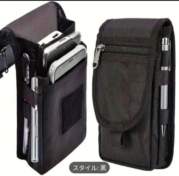 ◆スマホポーチ ◆3台収納 ポーチ 小物入れ収納 男女兼用 多機能ポーチ 大容量