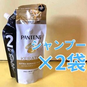 【シャンプー2袋】パンテーンエクストラダメージリペア ケラチン配合 P&G 詰替用 特大600ml×2袋 PANTENE