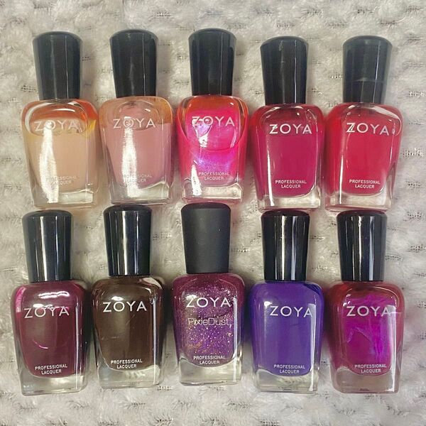 ネイル マニキュア まとめ売り 10本 ZOYA 赤・紫系