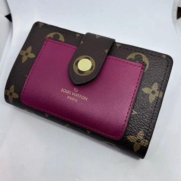 ヴィンテージ ウォレット 二つ折り財布 赤 レッド