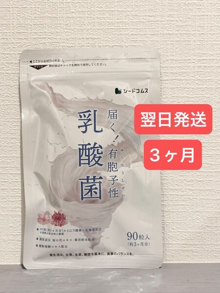 翌日発送【新品未開封】有胞子性乳酸菌 90粒 腸内環境 シードコムス