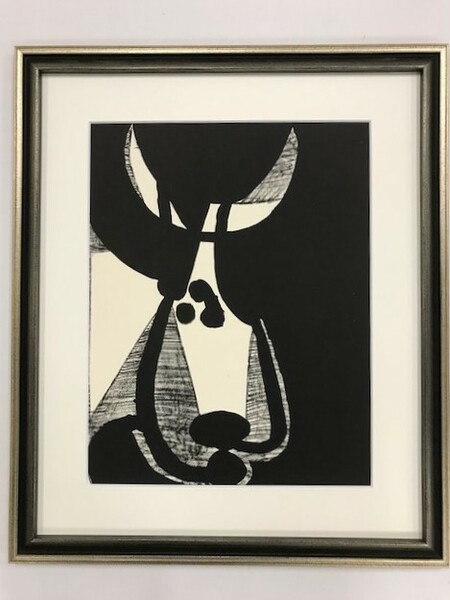 【特価】　≪　　パブロ・ピカソ　　≫　　リトグラフ【石版画】　 1959年　　HEAD OF BULL TURNED 　　 PABLO　PICASSO