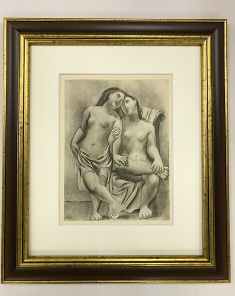 【特価】　≪　　パブロ・ピカソ　　≫　　コロタイプ版画　　GIRL　 BATHING　　1930年　　 PABLO　PICASSO