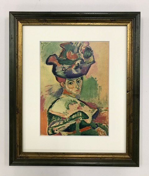 【特価】　≪　　アンリ・マチス　　≫　　リトグラフ【石版画】　　MADAME MATISSE.FEMME AU CHAPEAU PARIS　　1954年 　 HENRI MATISSE