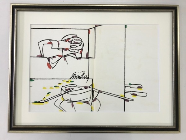 【特価】 ≪ ヴァレリオ・ アダミ ≫ オリジナルリトグラフ【石版画】 Ⅳ 1975年 DERRIERE LE MIROIR