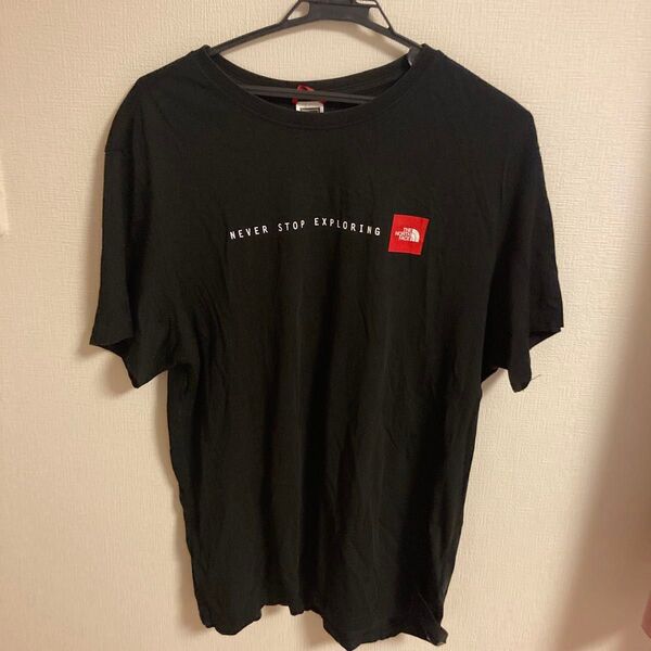 THE NORTH FACE ノース ザ・ノースフェイス Tシャツ 半袖 ブラック 黒 プリントTシャツ ロゴ メンズ L