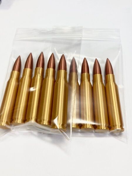 7.62mmNATO 樹脂製ダミーカート 10発