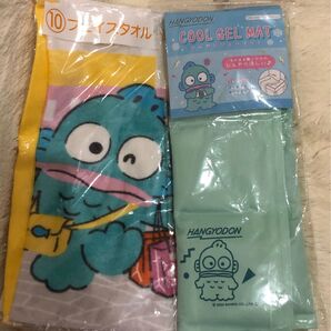 サンリオ ハンギョドン ひんやりジェルクッション 暑さ対策 ハンギョドンフェイスタオル 一番くじ SANRIO
