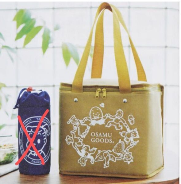 新品OSAMU GOODS ランチバッグ 保冷オリーブグリーン大容量型保冷バッグ エコバッグ