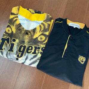 美品 阪神タイガース ユニフォーム 2枚セット オフィシャルファンクラブ ミズノ 応援ユニフォーム プロ野球