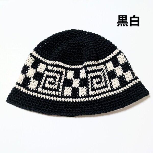 クラッシャーハット バケットハット クロシェハット 韓国 ビーニー ニット帽 グランジ サブカル y2k 古着 帽子 ハット