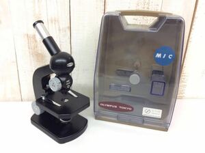  Showa Retro that time thing [ Olympus MIC type microscope ] OLYMPUS MIC No.7519 storage case attached secondhand goods 