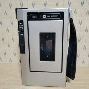 National ナショナル RQ-217 ポータブルテープレコーダー 昭和レトロ アンティーク カセットプレーヤー