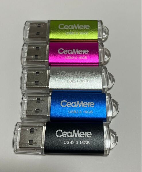 USBメモリ 16GB USB2.0 5個セット 新品未使用