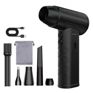 エアダスター 電動コードレス ブロワー 小型 爆風 6000mAh 120m/s 風量無段階調整 充電式 ノズル5種類付き