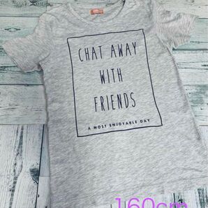 オープンショルダーTシャツ 160cm