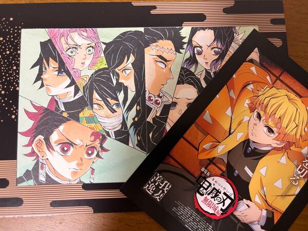 鬼滅の刃入場者特典 特製アートスタンド【ポスターイラスト我妻善逸】