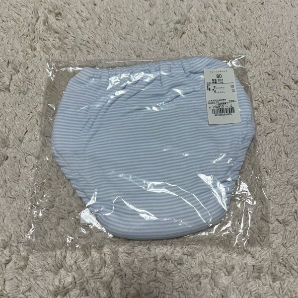 【新品未使用】Combi mini トレーニングパンツ 80cm ストライプ