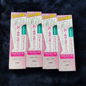 システマハグキプラスプレミアム よくばりな美白 シルキーフローラルミント10%増量 (105g)×4箱
