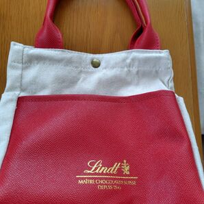 リンドール リンツ ミニトートバッグ 外ポケット内ポケット お散歩バッグ