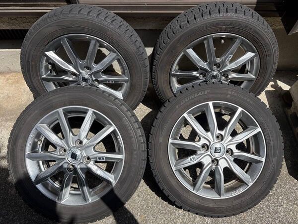 155 65 R14 pcd100 4H タイヤホイールセット スタッドレス WINTER MAXX02