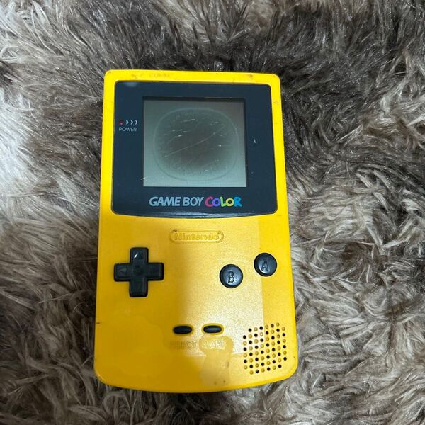 【ジャンク品】 ゲームボーイカラー イエロー 本体のみ ニンテンドー GBC