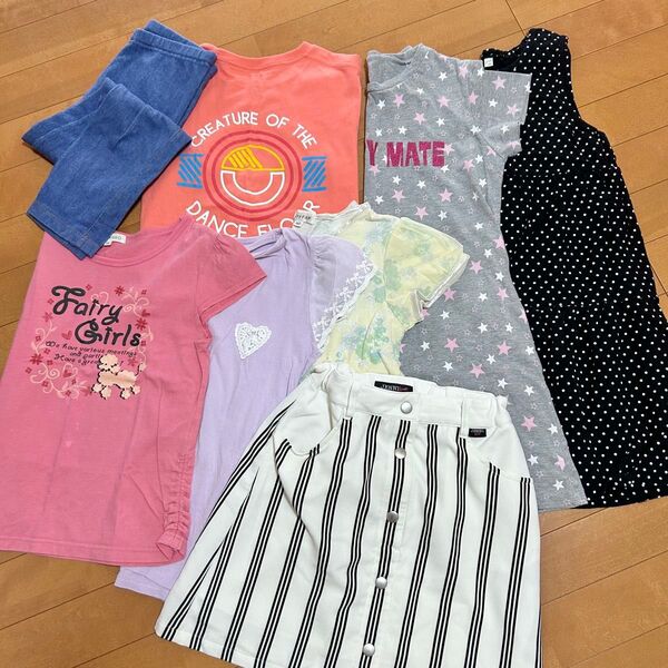 女の子 キッズ 子供服 半袖 Tシャツ トップス 半袖Tシャツ 140 150