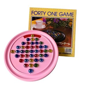 【新品】 フォーティーワンゲーム 懐かしい ビー玉 ボードゲーム ピンクボード