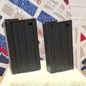 SR25 弾段式マガジン2本 M4 スペアマガジン スタンダード電動ガン 次世代電動ガン