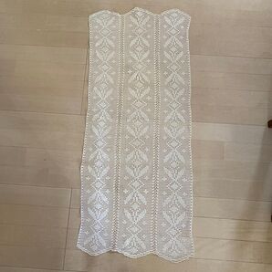 レース編み テーブルランナー ホワイト インテリア