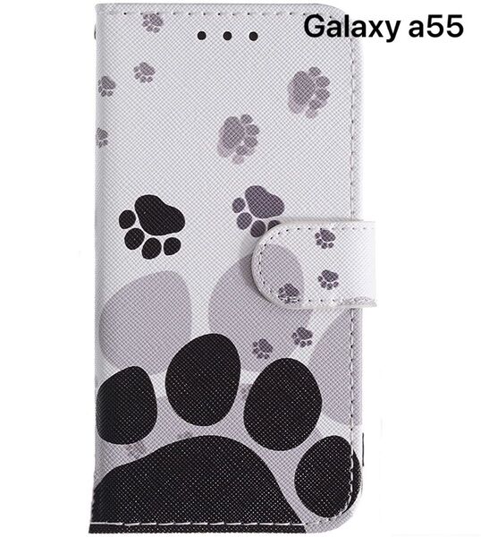 Galaxy a55 5g 手帳型 ケース かわいい 肉球 スマホケース