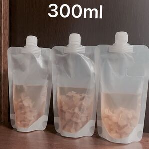 どくだみの花チンキ つぼみ入りパウチ密封袋 100ml×3パック 300ml