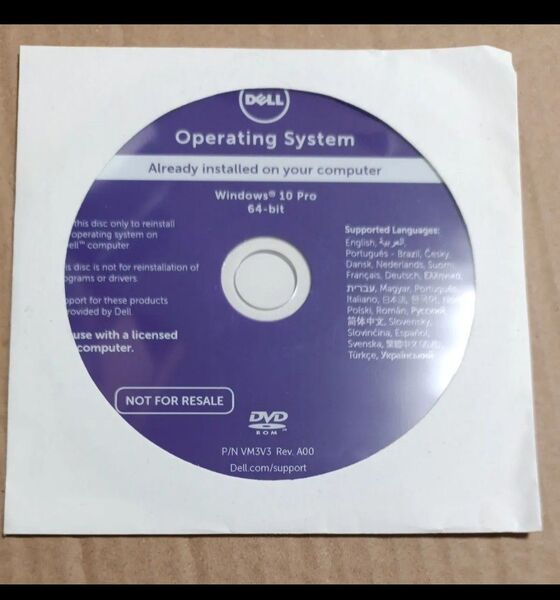 DELL Windows10 Pro 64Bit インストールDVD ■OS リカバリーDVD DELL