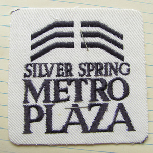 【ワッペン】1960s - 70年代 USA ビンテージ Silver Spring Metro Plaza 激レア 制作見本 アメリカ アンティーク パッチ 古着 