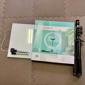 ライブ配信 4点セット リングライト ホワイトボード