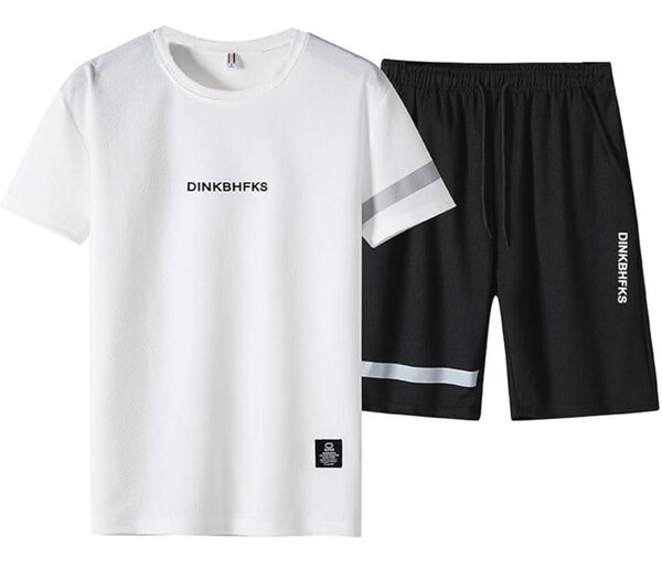 【新品】Tシャツ 上下セット 半袖 メンズスポーツウェア パンツ 3XL
