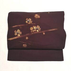 名古屋帯 正絹 花柄 着物