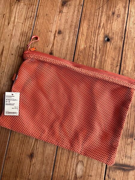 【新品】無印良品 ポリエステルダブルファスナーケース(L)