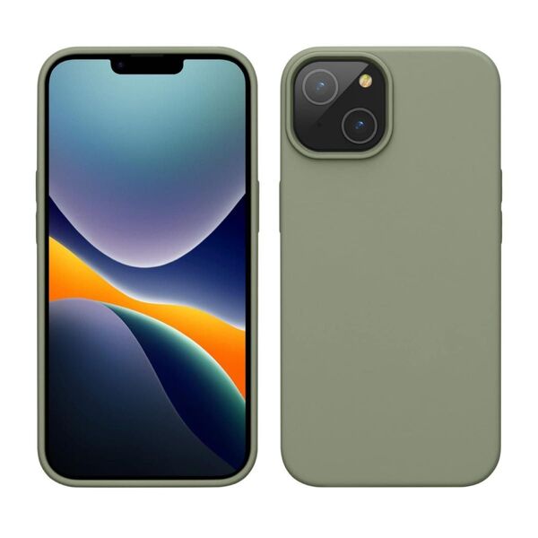 Apple iPhone 14 Pro Maxケース スマホケース 保護カバー グリーングレー シリコン ソフト カバー ケース