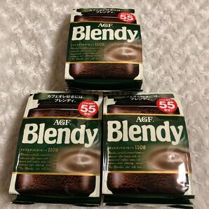 【AGF】 ブレンディ 55杯分 3袋 インスタントコーヒー 110g 詰替