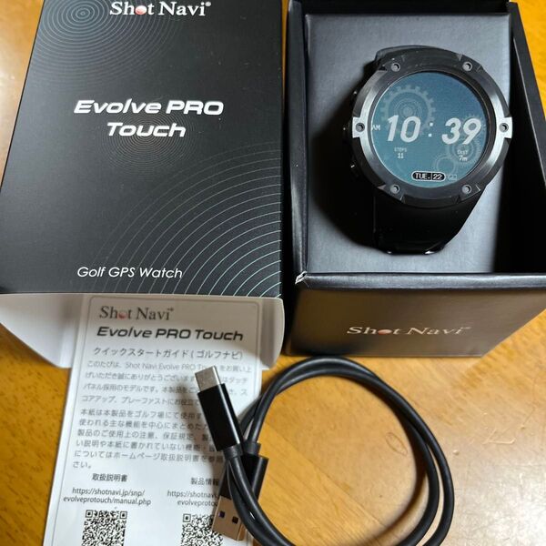 【美品】Shot Navi Evolve PRO Touch GPSゴルフウォッチ ショットナビ プロ タッチ