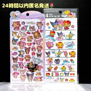 サンリオ 日焼けキティ うるちゅるポップシール 2種 ポチャッコ マイメロ 日焼けシリーズ ボンボンドロップシール シール
