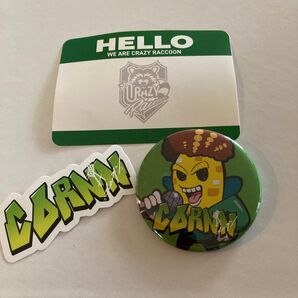 CR メンバー缶バッジ&ステッカー4 コーン