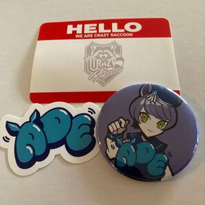 CR メンバー缶バッジ&ステッカー4 アデ